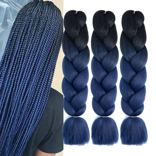 Vista 30 de Beige (613#) 6 paquetes de cabello trenzado de 24 pulgadas, de fibra sintética, sin picazón, extensiones de cabello para trenzar jumbo, textura