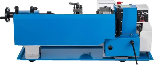 Vista 11 de VEVOR Torno de metal 7"x12", mini torno de mesa de precisión, 550W, velocidad variable de 50 a 2500 RPM, engranaje de nylon, lámpara móvil