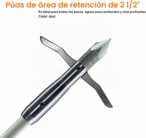 Vista 2 de maifield Cabeza de pesca con arco ejes de flecha de carbono/fibra de vidrio, 2 púas mecánicas de 2.5 pulgadas, área de sujeción de tiro con arco