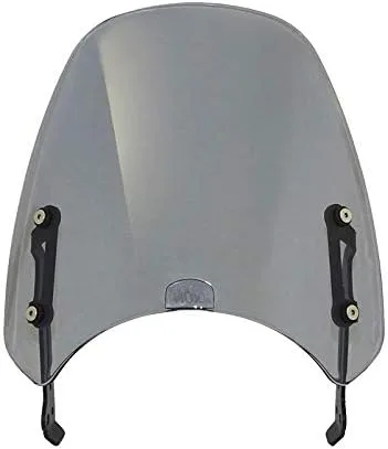 Vista 7 de GLoyer Motorcycle Windshield Windscreen Windshield Fly Screen Shield Wind Deflector with Bracket Compatible with Ducati Scrambler 400 800 2015 2016