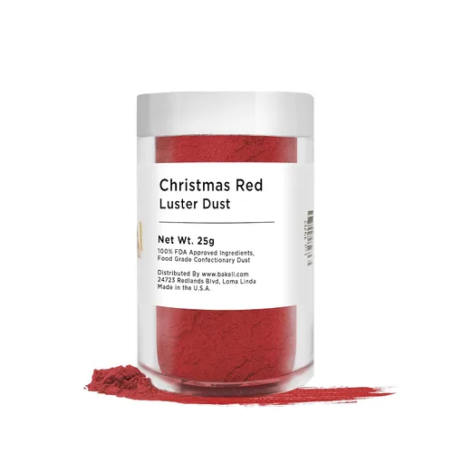 Vista 39 de BAKELL - Polvo colorante Luster Dust comestible Christmas Green, certificado Kosher, pintura y polvo 100 % comestible, de grado alimenticio, pintura