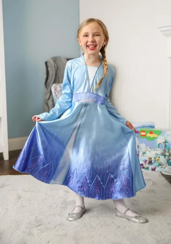 Vista 4 de Disfraz de Elsa de Disney Frozen 2 para niñas
