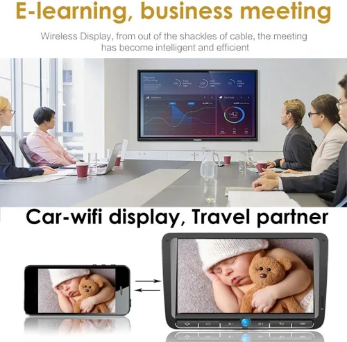 Vista 4 de SmartSee MiraScreen Adaptador de pantalla inalámbrico Dongle 1080P HD Screen Mirroring Media Player Stick para Tablet Smartphone Compatible