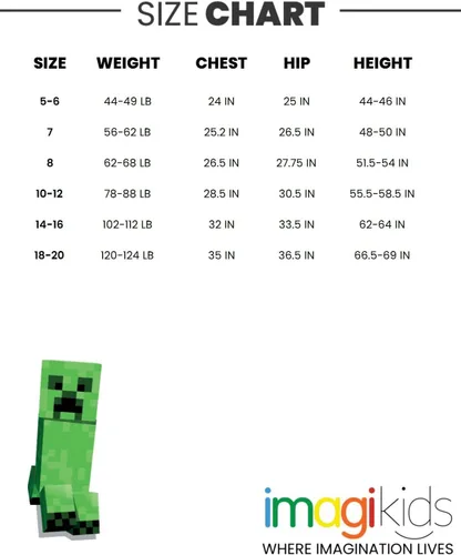 Vista 6 de Minecraft Sudadera con capucha de forro polar para niños pequeños a niños grandes (4-18-20)
