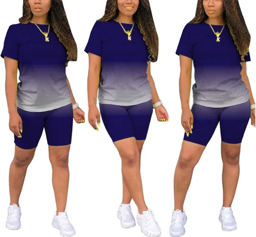 Vista 2 de Conjunto de dos piezas para mujer, casual, camiseta sólida, sudadera deportiva y yoga