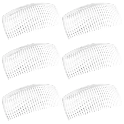 Vista 10 de SourceTon - Paquete de 6 peines franceses, peines laterales de plástico con 29 dientes, peines de clip para el cabello para accesorios de cabello