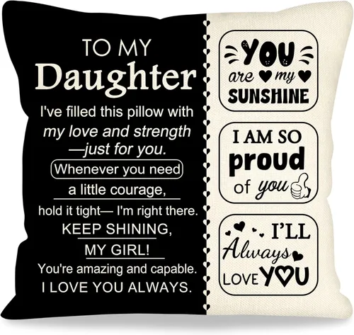 Vista 10 de Fundas de almohada decorativas de 18 x 18 pulgadas con ideas de regalos para familiares y amigos, regalos después de una cirugía, regalo