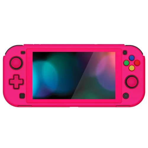 Vista 100 de PlayVital ZealProtect Protective Case for Nintendo Switch Lite, Ergomomic Grip Hard Cover - Durable Shock-absorbent Shock-Absorption Anti-Scratch