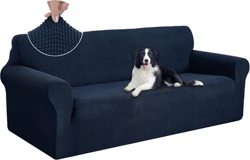 Vista 94 de U-NICE HOME Funda para sofá biplaza elástica, cubierta para sofá, funda para sillón, protector de muebles para sofá con 2 cojines, funda para sofá