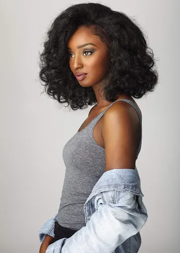 Vista 2 de Sensationnel Curls Kinksandco - Media peluca para trenzas y cabello rizado Instant Weave con cordón para texturas de cabello natural de 3C a 4C