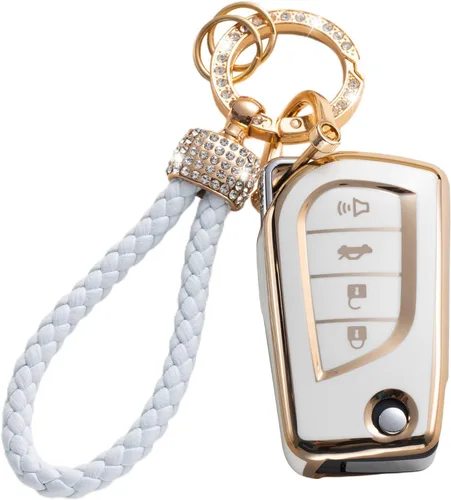 Vista 48 de Gematay Funda para llavero de Mercedes Benz con cordón, funda de TPU suave compatible con Mercedes Benz C E S M CLS CLK G Class Smart Key Holder