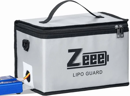 Vista 5 de Zeee Lipo Safe Bag Batería ignífuga - 10 celdas ajustables (10.6 x 6.7 x 6.7 pulgadas)