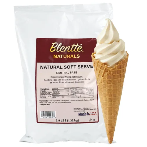 Vista 10 de Blentte Mezcla para Helado Suave en Polvo - Polvo Cremoso Natural para Heladera de Postres Congelados, Helado Casero, Gelato o Yogur - Mezcla