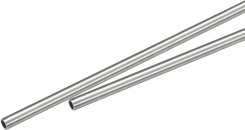 Vista 89 de Uxcell Tubo capilar de acero inoxidable 304, OD 0.4 mm x 0.1 mm de grosor de pared, 250 mm de longitud, tubo metálico para maquinaria industrial