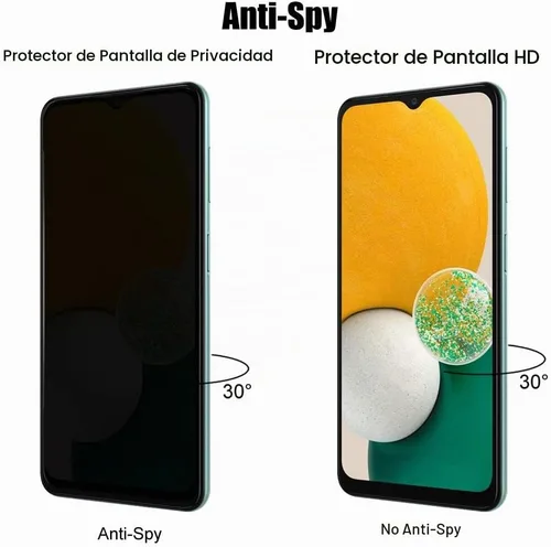 Vista 3 de Paquete de 3 lentes y protectores de pantalla de privacidad para Samsung Galaxy A14 4G / 5G