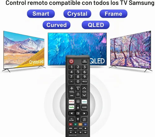Vista 4 de Universal para Samsung-Smart-TV-Control Remoto Reemplazo 1 Año de Garantía