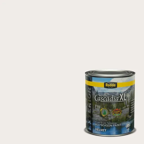 Vista 137 de Rodda Paint CASCADIA XL - Pintura e imprimación satinada para exteriores en uno, cuarto de galón, color blanco