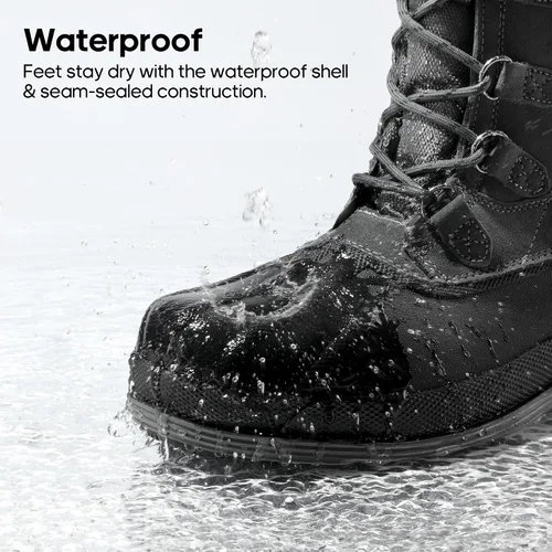 Vista 2 de NORTIV 8 Botas de nieve impermeables aisladas para hombre
