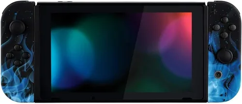 Vista 9 de eXtremeRate - Placa trasera para Nintendo Switch Console NS Joycon con carcasa de mando de mano con botones de juego completo carcasa de repuesto