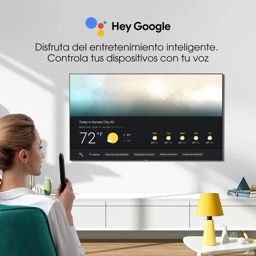 Vista 6 de Hisense - Televisión Smart 43A6G de 43 pulgadas con resolución 4K Ultra HD, con Android, compatibilidad con Alexa