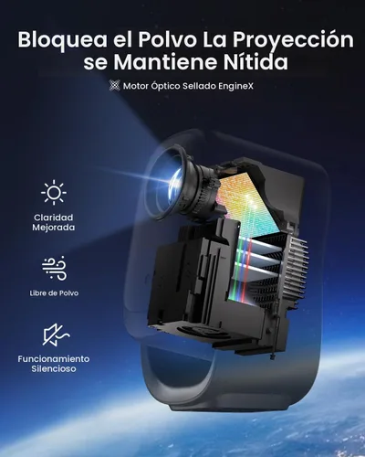 Vista 5 de Dangbei Mini proyector N2 con Wifi y Bluetooth, licencia oficial de Netflix, proyector portátil inteligente 1080P Dolby Audio