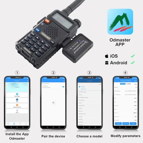 Vista 6 de TIDRADIO Adaptador de Programador Inalámbrico de Radioaficionado APP y Programa de PC para Baofeng UV-5R y Múltiples Modelos Sin Problemas