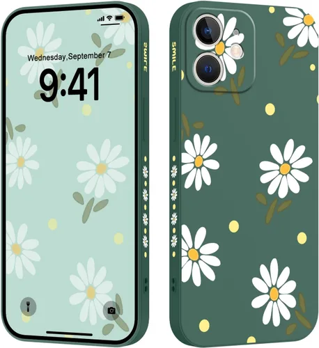 Vista 17 de LEECG Funda para iPhone 12 Pro Max, diseño creativo con estampado floral de mariposa de astronauta, funda de teléfono antiarañazos, forro