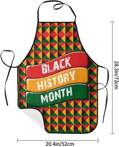 Vista 5 de I Am Black History Mes Delantal Ajustable Adulto Chef Cocina Babero Para Cocinar Hornear