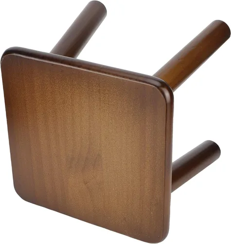 Vista 5 de POCREATION Taburete multiusos para niños, taburetes de madera para el hogar, bonito banco pequeño, asiento de pino para niños, taburete de muebles
