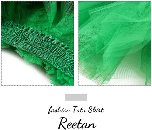 Vista 31 de REETAN Falda tutú de ballet de 6 capas de tul corto tutús para mujer