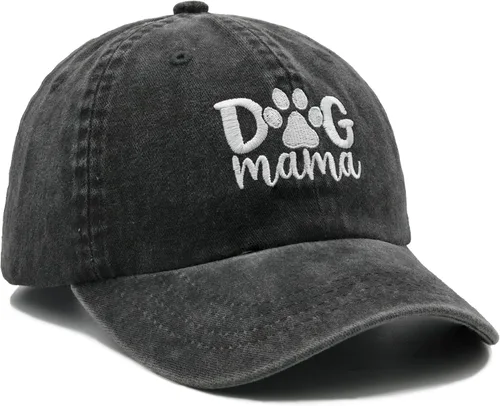 Vista 3 de Waldeal Sombrero de perro para mujer, ajustable, bordado, gorra de béisbol para mamá