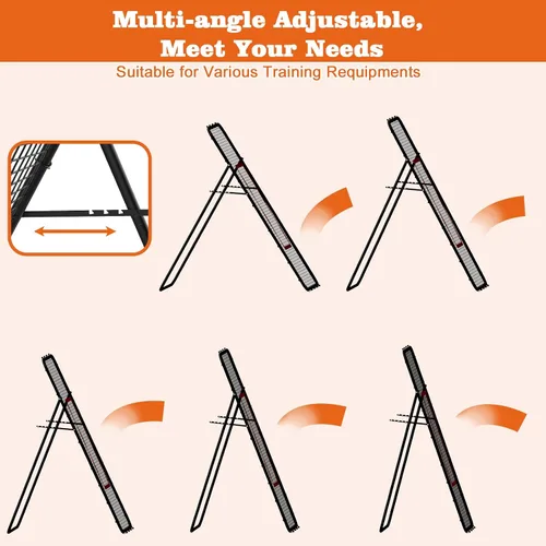 Vista 3 de Nandae Adjustable Volleyball Rebounder Net 7x4 FT, Steel Frame & High-Tension PE Netting, Durable & Portable Volleyball Training Equipment Practice