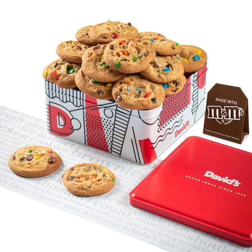 Vista 16 de David's Cookies Cesta de regalo de galletas surtidas gourmet recién
