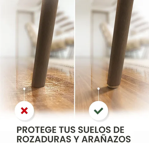 Vista 4 de X-PROTECTOR - Almohadillas de fieltro para muebles, 133 unidades, almohadillas de fieltro para patas de muebles, los mejores protectores de piso