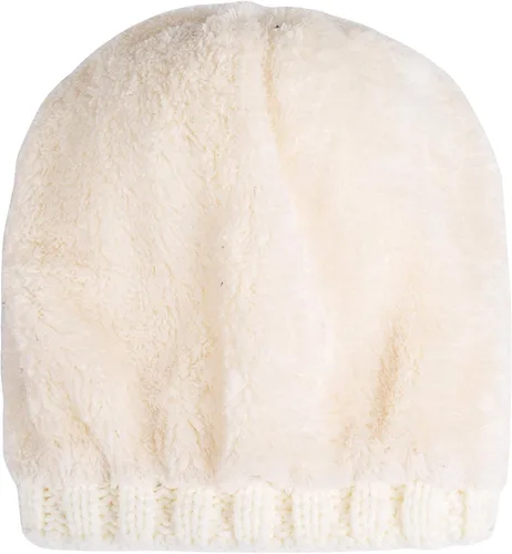 Vista 4 de PAGE ONE Womens Winter Thick Cable Knit Beanie Faux Fur Pom Hat Fleece Lined Skull Cap