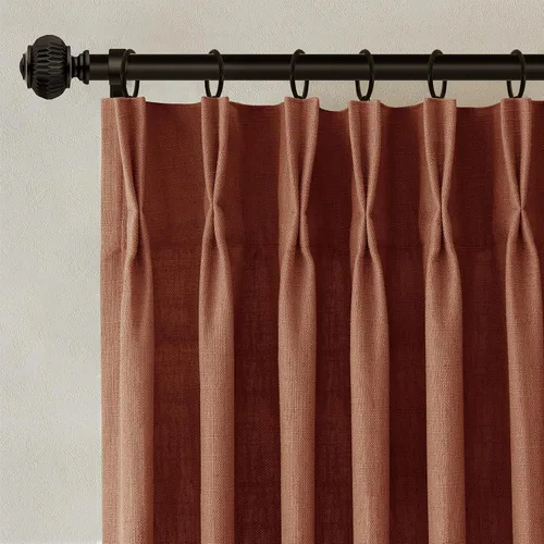 Vista 50 de Cortinas de lino plisadas