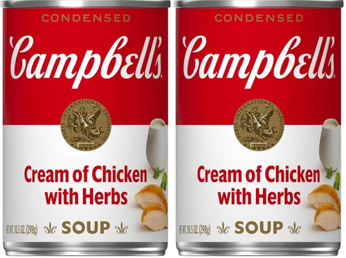 Vista 8 de Campbell's Sopa Condensada Crema de Champiñones con Ajo Asado, Lata de 10.5 Onzas