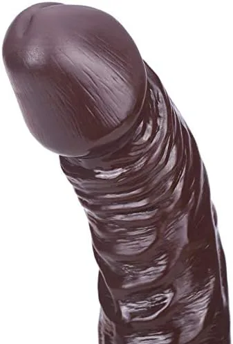 Vista 2 de Consolador realista superior con ventosa, juguetes sexuales anales para punto G vaginal y juego anal, 8.5 pulgadas