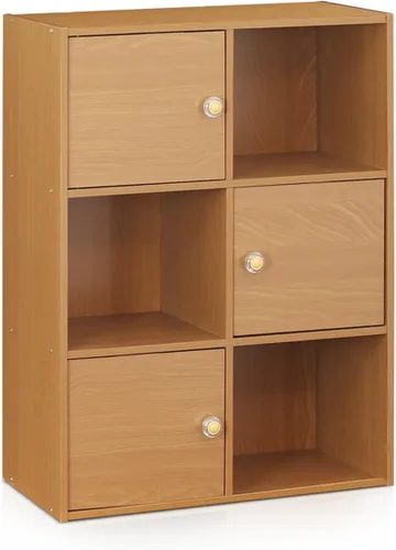 Vista 11 de Furinno Viola Estantería de Libros, Librero de 3 Niveles, Organizador de Almacenamiento en Cubos Estantería con Estante Abierto, con Contenedores