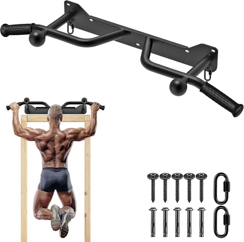 Vista 8 de SELEWARE Heavy Duty Welded Pull Up Bar, Versatile Doorway Wall Mount, Joist Mounted, and Ceiling Mounted Chin Up Bars, Thick Metal Sturdy