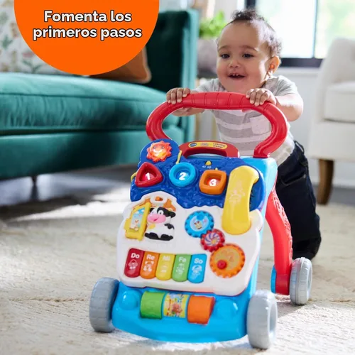 Vista 3 de VTech Andador de Aprendizaje de Sentado a de Pie (Empaque Libre de Frustraciones), Azul