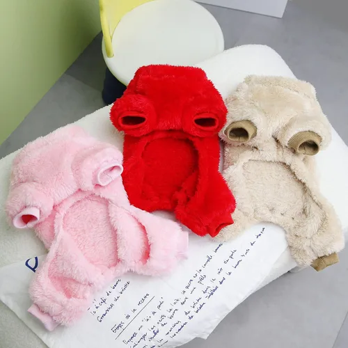 Vista 6 de Suéter para perro, ropa para mascotas, overol de invierno para cachorros, ropa para perros pequeños, pijama de algodón para perros chihuahua