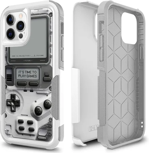 Vista 13 de Funda protectora para iPhone 12 Pro, diseño deportivo único de policarbonato duro de absorción de golpes + funda protectora híbrida de doble capa