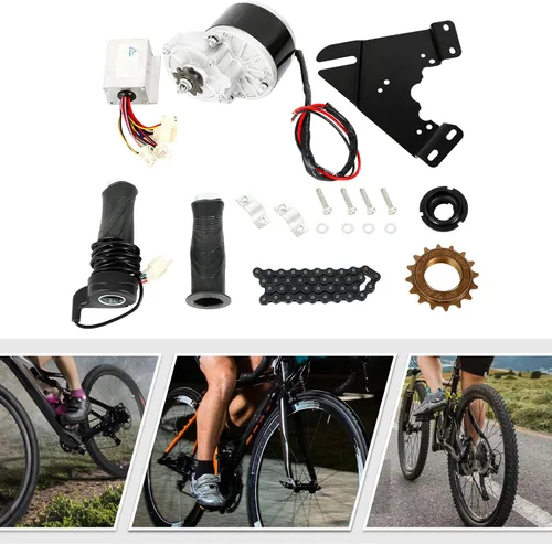 Vista 2 de Kit de motor de bicicleta eléctrica de 24 V 250 W, kit de conversión de bicicleta eléctrica, reequipamiento de motor de bicicleta con controlador