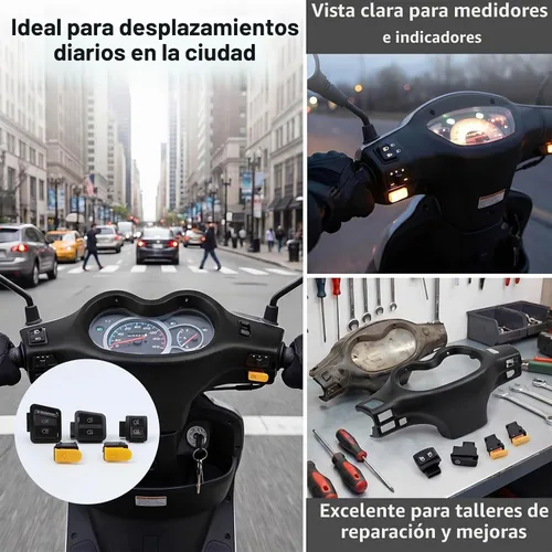 Vista 4 de Minho 9 piezas de kit de botón de interruptor de control manual para ciclomotor chino GY6 50cc 150cc Moped TaoTao Jonway Roketa Botón de arranque