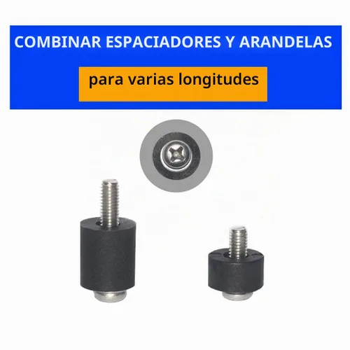 Vista 5 de Accesorios de montaje universal para TV, tornillo de montaje de TV de acero inoxidable 304, el paquete contiene tornillos M4, M5, M6, arandelas