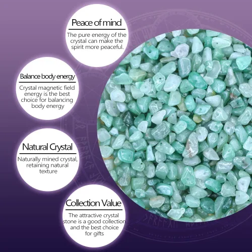 Vista 5 de 31 pulgadas Cuentas de Piedra de Astillado Piedras Preciosas Sueltas con Orificios para Hacer Joyas (Amazonita)