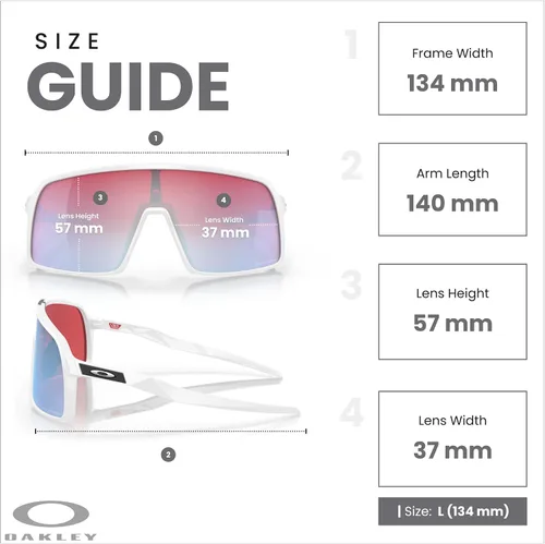 Vista 107 de Oakley Sutro OO9406 / OO9462 - Lentes de sol para hombre, kit de correa de accesorios, bolsa de microfibra