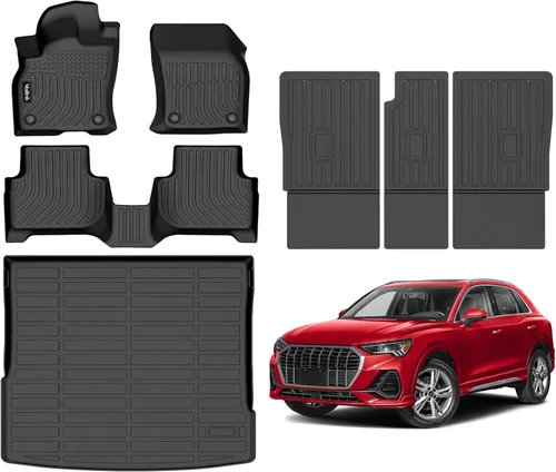 Vista 188 de Tapetes de piso para todo clima y forro de carga con respaldo para Chevrolet Suburban de 7 asientos 2021-2025 / GMC Yukon XL de 7 asientos