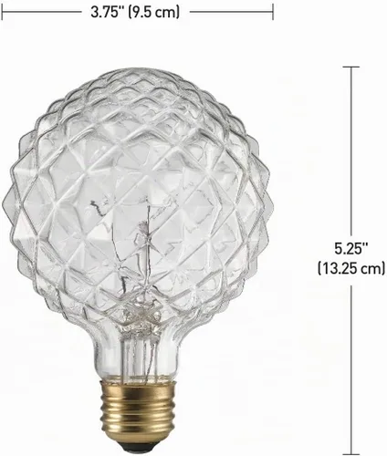 Vista 5 de GLOBE Electric 84637 Bombilla de 40 W Vintage Edison Crystalina E26 Base
